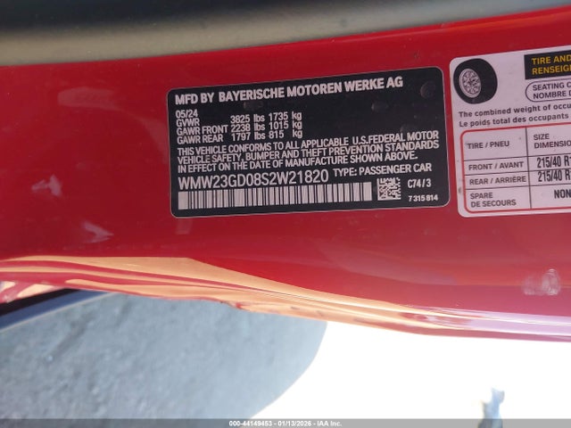 WMW23GD08S2W21820 Mini Hardtop Cooper S