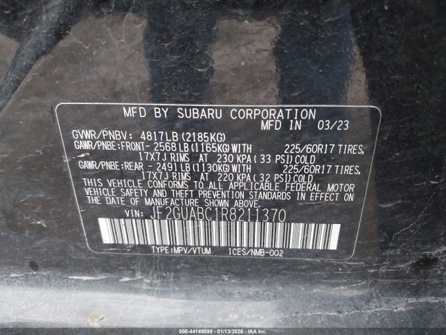 Subaru Crosstrek 2024 JF2GUABC1R8211370 Image 9