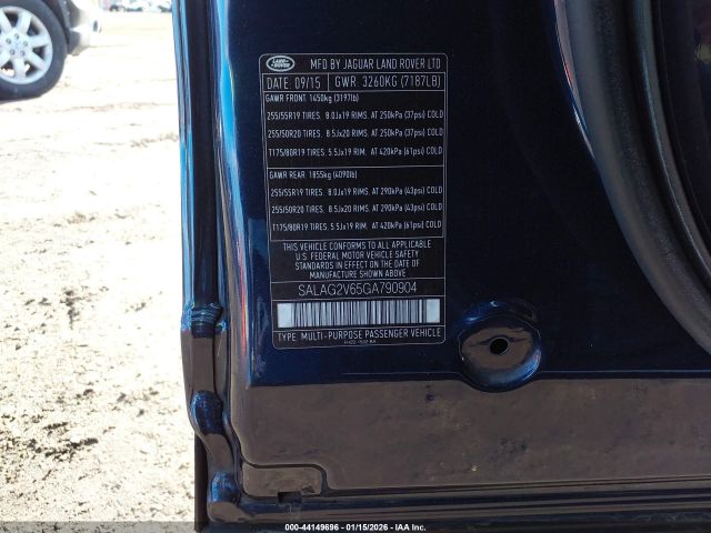 2016 LAND ROVER LR4 SALAG2V65GA790904 Photo 8