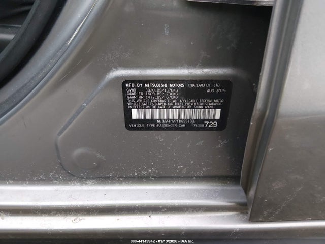 2015 MITSUBISHI MIRAGE ML32A4HJ7FH055133 Photo 8