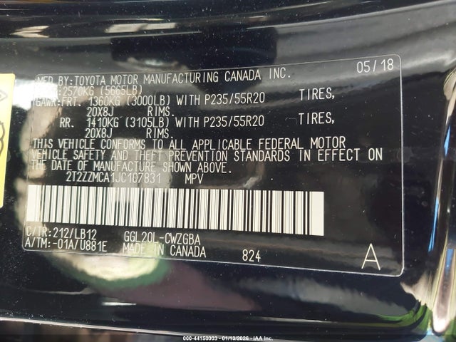 2018 LEXUS RX 350 2T2ZZMCA1JC107831 Photo 8