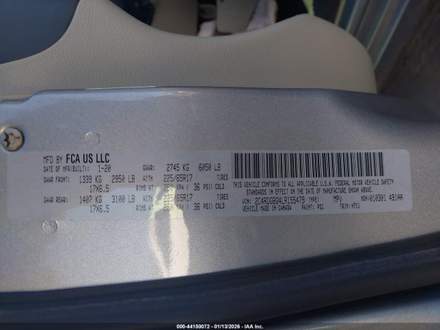 2020 DODGE GRAND CARAVAN 2C4RDGBG4LR155479 Photo 8