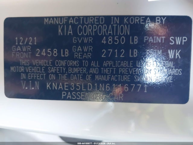 KNAE35LD1N6116771 KIA Stinger Gt-line