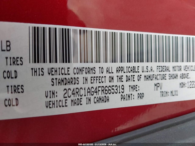 2015 CHRYSLER TOWN & COUNTRY 2C4RC1AG4FR665319 Photo 8