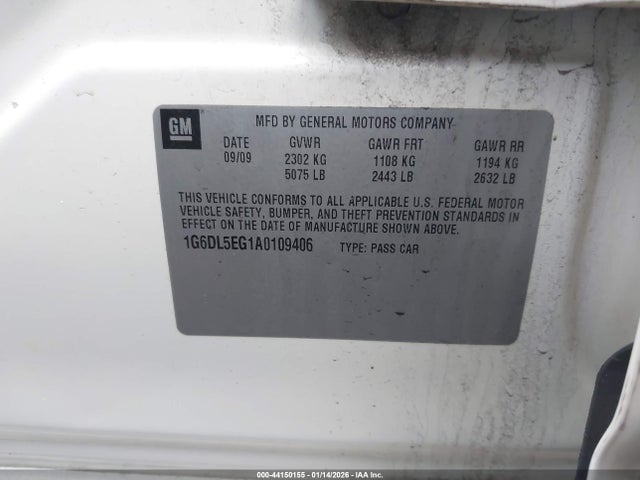 2010 CADILLAC CTS 1G6DL5EG1A0109406 Photo 8