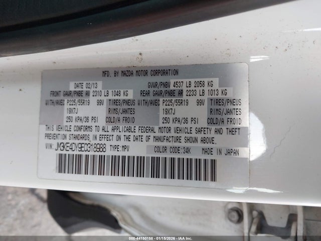 JM3KE4DY9E0318988 Mazda Cx-5 Grand Touring