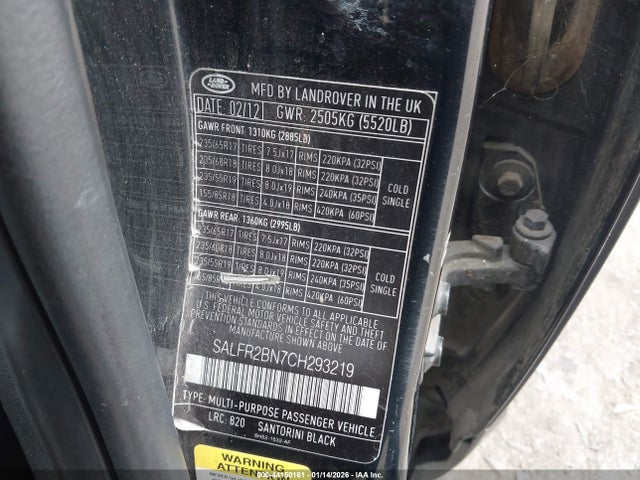 2012 LAND ROVER LR2 SALFR2BN7CH293219 Photo 8