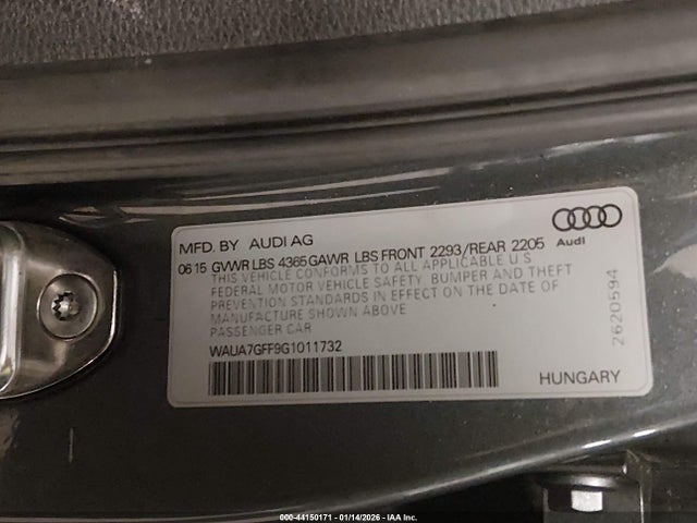 2016 AUDI A3 WAUA7GFF9G1011732 Photo 8