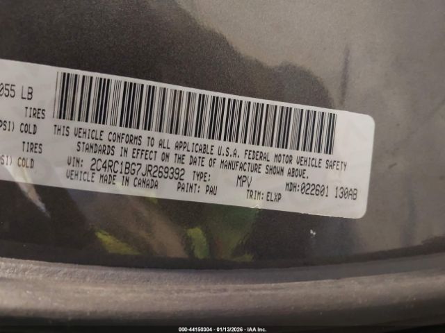 2018 CHRYSLER PACIFICA 2C4RC1BG7JR269392 Photo 8