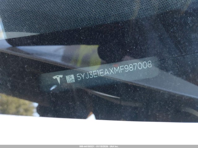 2021 TESLA MODEL 3 5YJ3E1EAXMF987008 Photo 8