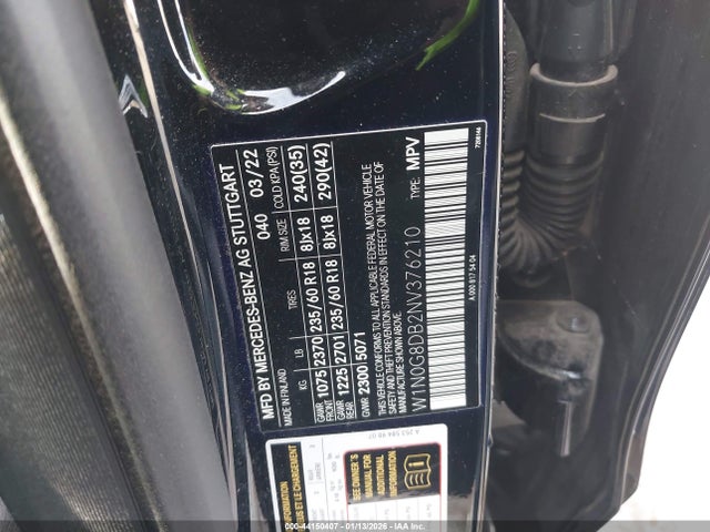 Auction sale of the 2022 Mercedes-benz Glc 300 Suv, vin: W1N0G8DB2NV376210, lot number: 44150407