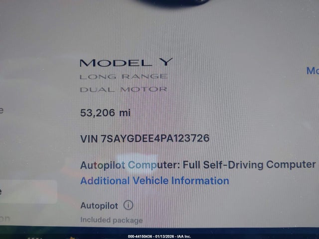 2023 TESLA MODEL Y 7SAYGDEE4PA123726 Photo 6