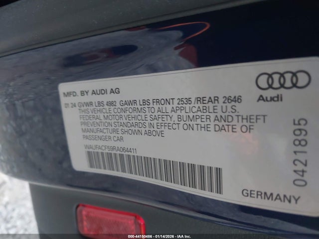 2024 AUDI A5 SPORTBACK WAUFACF59RA064411 Photo 8