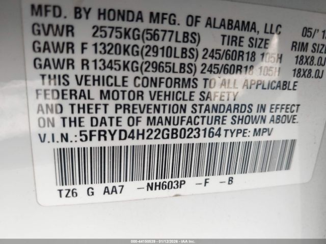 2016 ACURA MDX 5FRYD4H22GB023164 Photo 8
