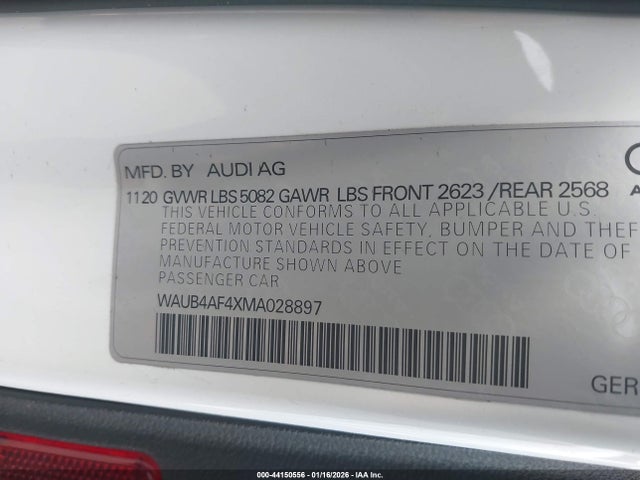 2021 AUDI S4 WAUB4AF4XMA028897 Photo 8