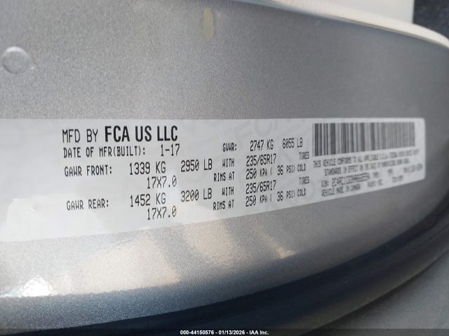 2017 CHRYSLER PACIFICA 2C4RC1CG3HR665554 Photo 8