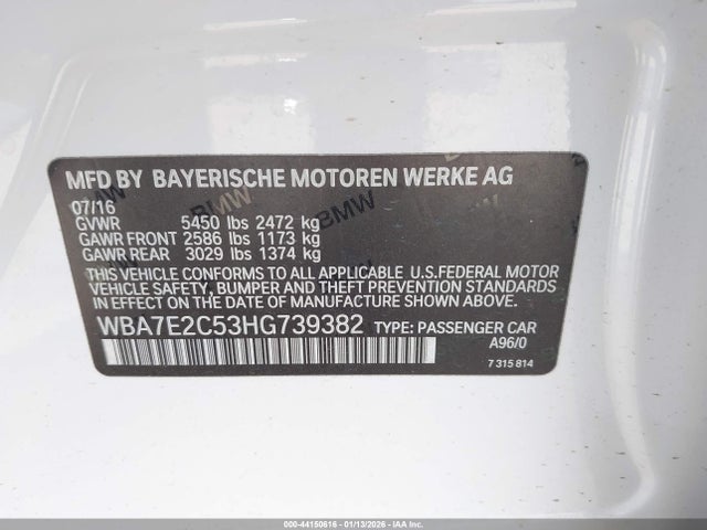 2017 BMW 740I WBA7E2C53HG739382 Photo 8