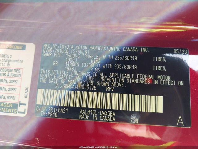 2023 LEXUS RX 350H 2T2BBMCA4PC015126 Photo 8