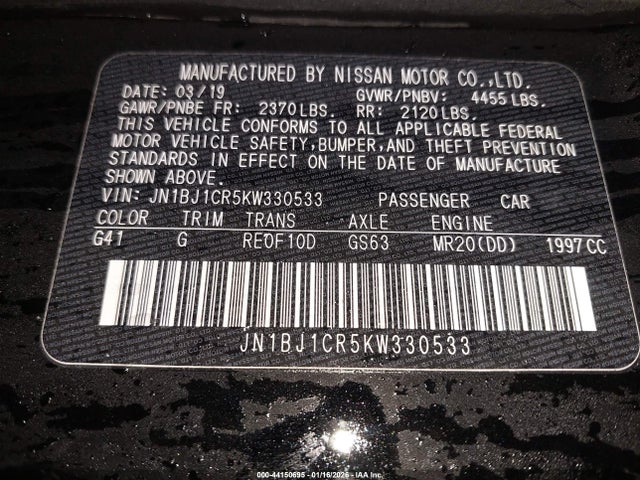 2019 NISSAN ROGUE SPORT JN1BJ1CR5KW330533 Photo 8