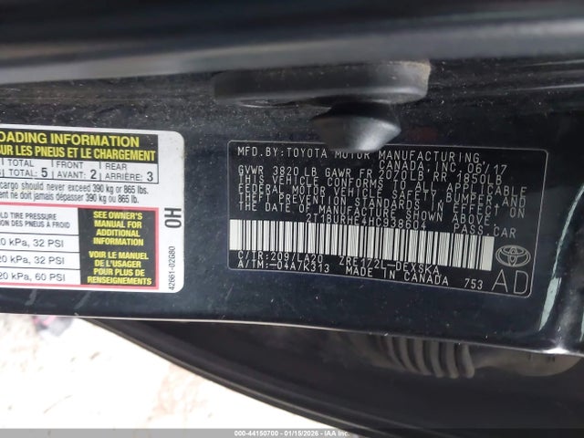2T1BURHE4HC938604 Toyota Corolla Xse