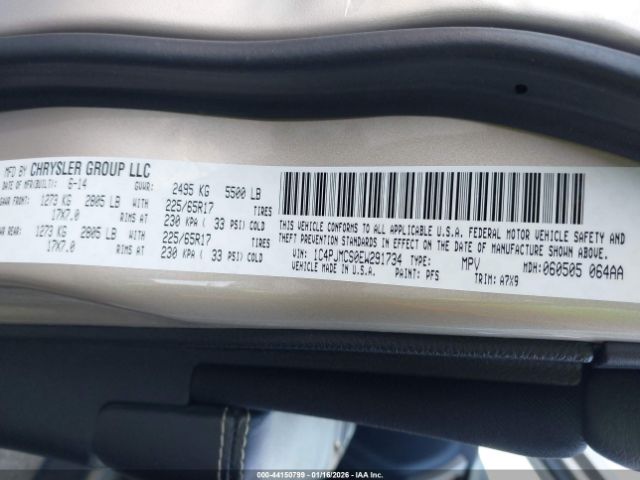 2014 JEEP CHEROKEE 1C4PJMCS0EW291734 Photo 8