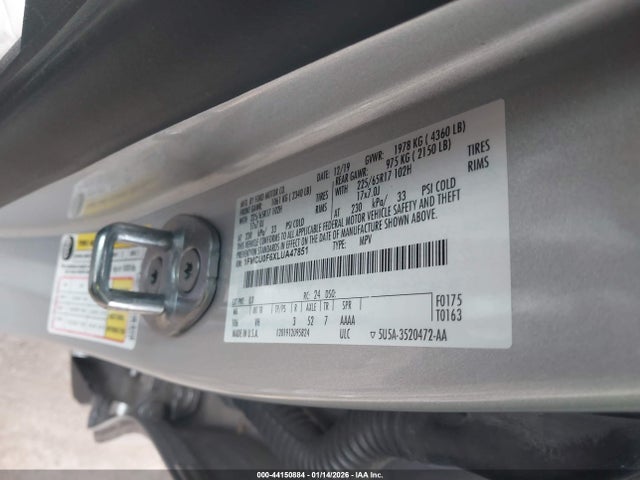 Ford ESCAPE S 2020 1FMCU0F6XLUA47851 Image 9