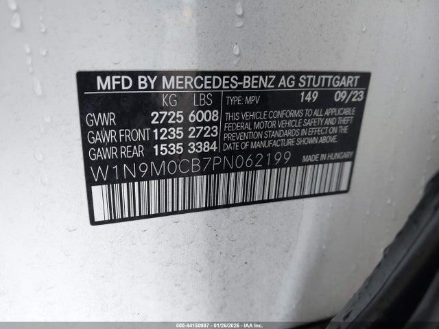 2023 MERCEDES-BENZ EQB 250 SUV W1N9M0CB7PN062199 Photo 8