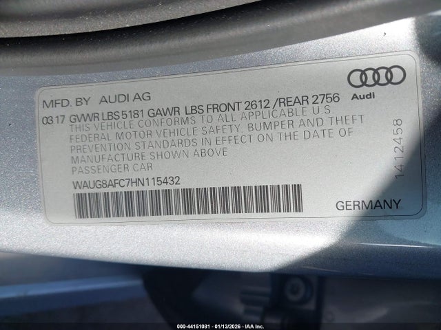 2017 AUDI A6 WAUG8AFC7HN115432 Photo 8
