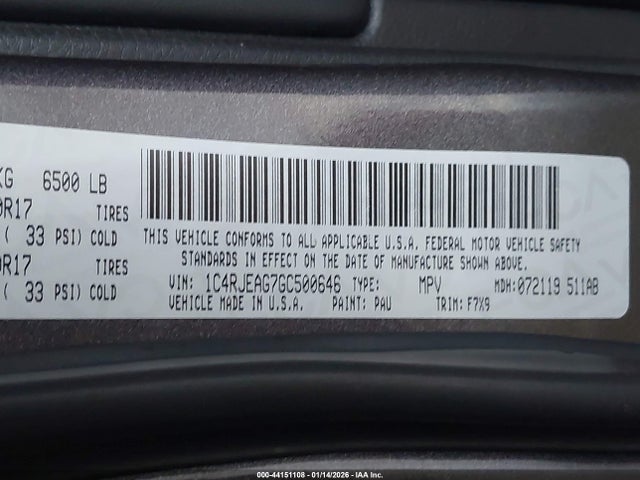 1C4RJEAG7GC500646 Jeep Grand Cherokee Laredo