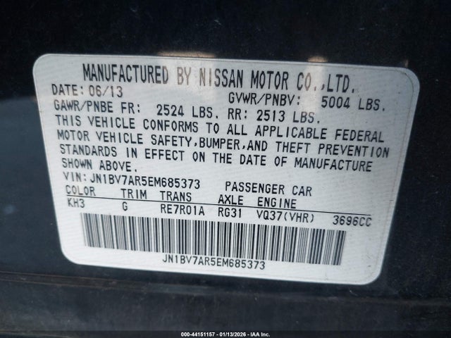 JN1BV7AR5EM685373 Infiniti Q50 SPORT