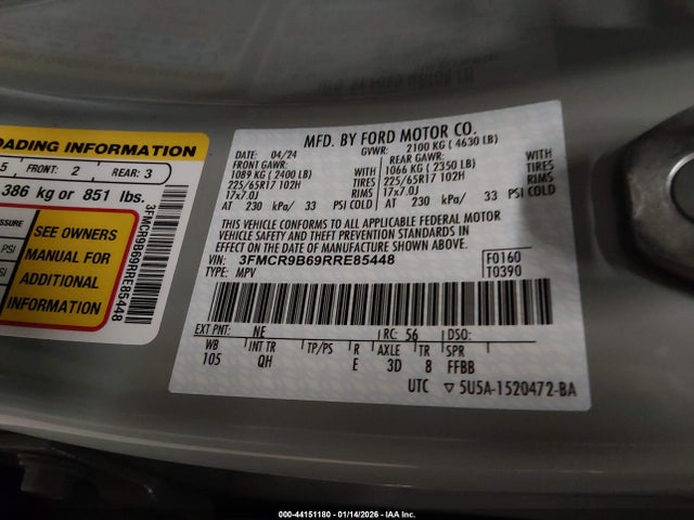 2024 FORD BRONCO SPORT 3FMCR9B69RRE85448 Photo 8