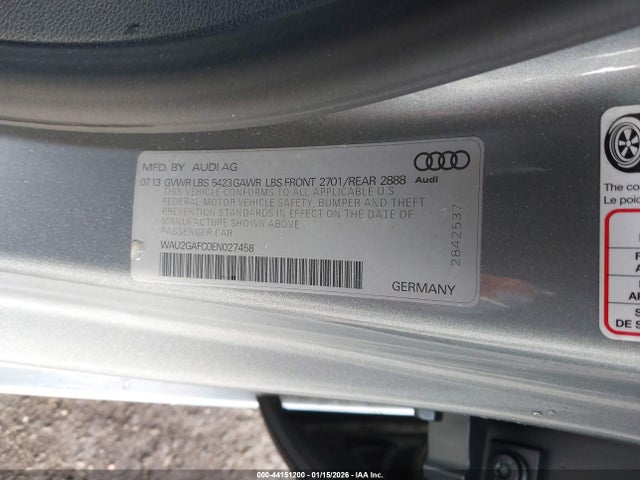 2014 AUDI A7 WAU2GAFC0EN027458 Photo 8