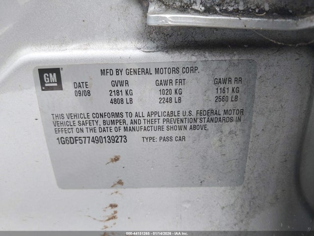 2009 CADILLAC CTS 1G6DF577490139273 Photo 8