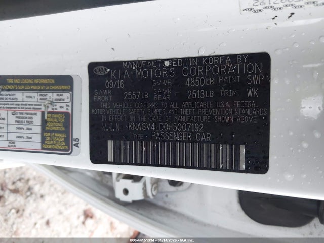 KIA Optima Plug-in Hybrid Ex 2017 KNAGV4LD0H5007192 Image 9