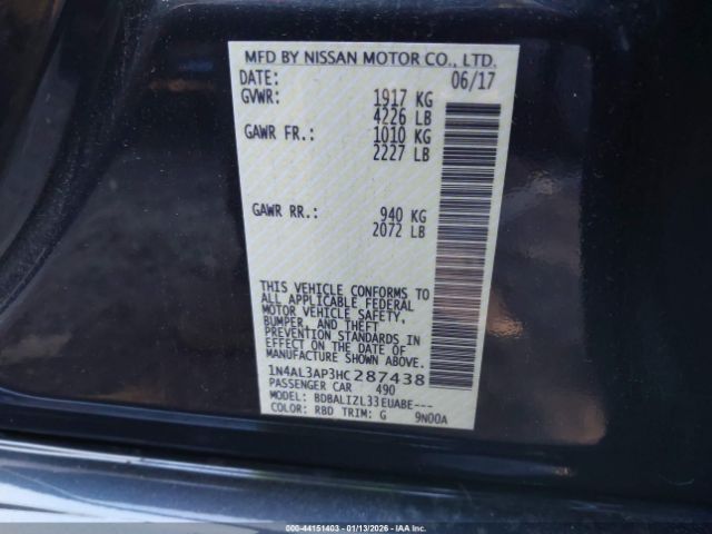 2017 NISSAN ALTIMA 1N4AL3AP3HC287438 Photo 8
