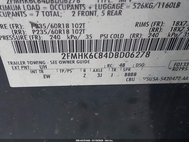 2013 FORD FLEX 2FMHK6C84DBD06278 Photo 8
