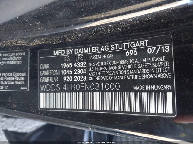 Mercedes-Benz CLA 250 2014 WDDSJ4EB0EN031000 Image 9