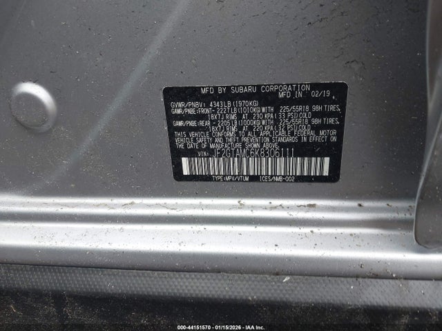 JF2GTAMC6K8306111 Subaru Crosstrek 2.0i Limited