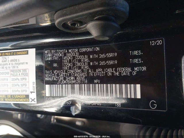 JTJGM7BX8M5281718 Lexus Gx 460 Luxury