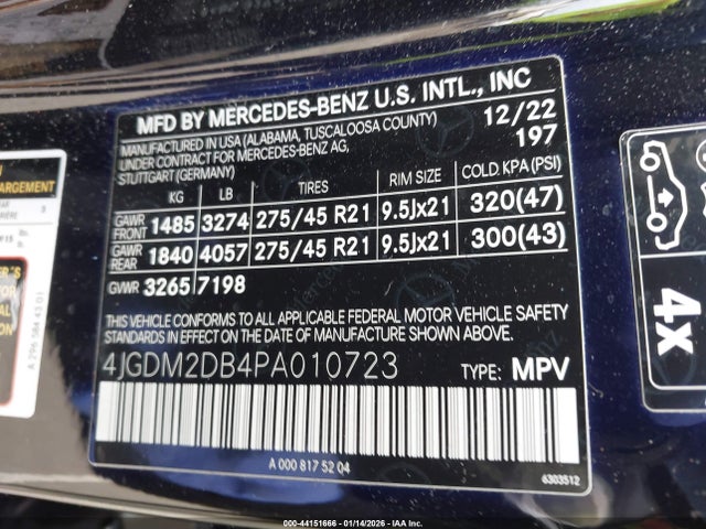 2023 MERCEDES-BENZ EQS 450+ SUV 4JGDM2DB4PA010723 Photo 8