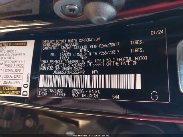 2024 TOYOTA 4RUNNER JTENU5JR1R6253449 Photo 8