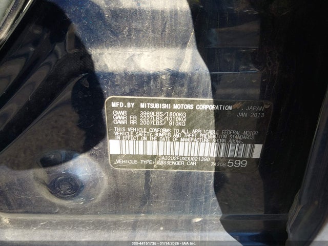 2013 MITSUBISHI LANCER JA32U2FUXDU021390 Photo 8