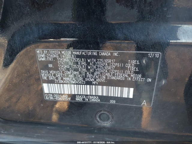 2011 TOYOTA RAV4 2T3DK4DV7BW045623 Photo 8