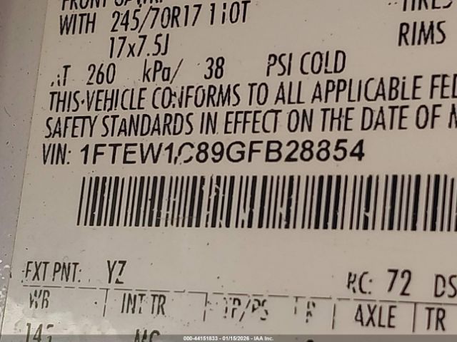 2016 FORD F-150 1FTEW1C89GFB28854 Photo 8