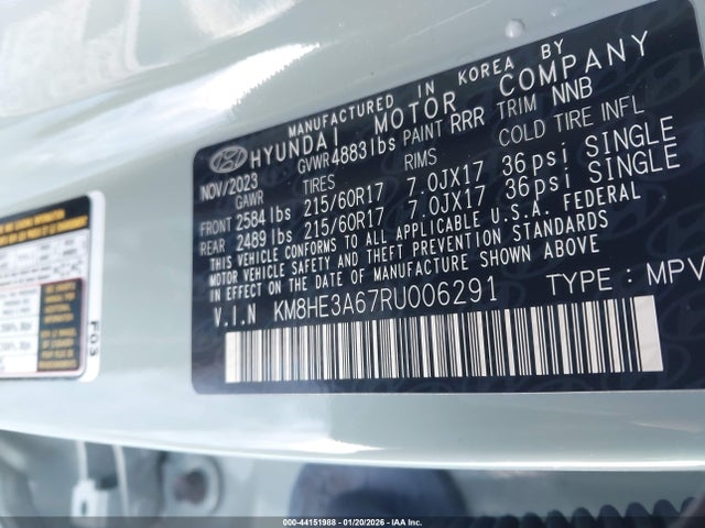 2024 HYUNDAI KONA ELECTRIC KM8HE3A67RU006291 Photo 8