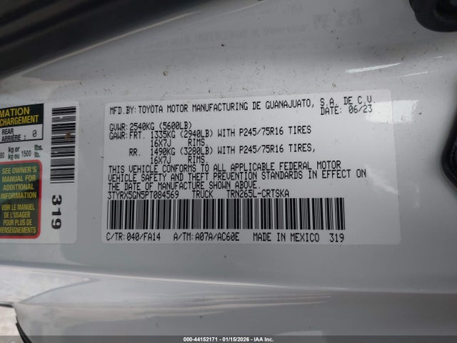 Toyota Tacoma Sr 2023 3TYRX5GN5PT084569 Image 9