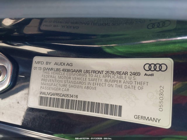 2013 AUDI S5 WAUVGAFR5DA053416 Photo 8
