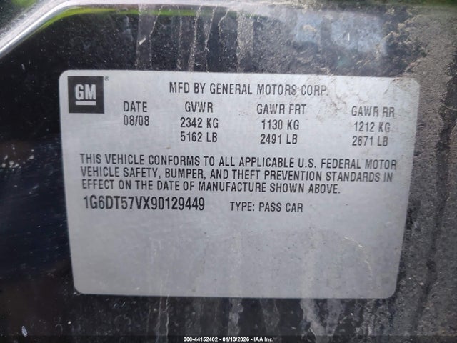 2009 CADILLAC CTS 1G6DT57VX90129449 Photo 8