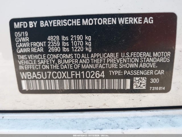 WBA5U7C0XLFH10264 BMW 3 Series M340i