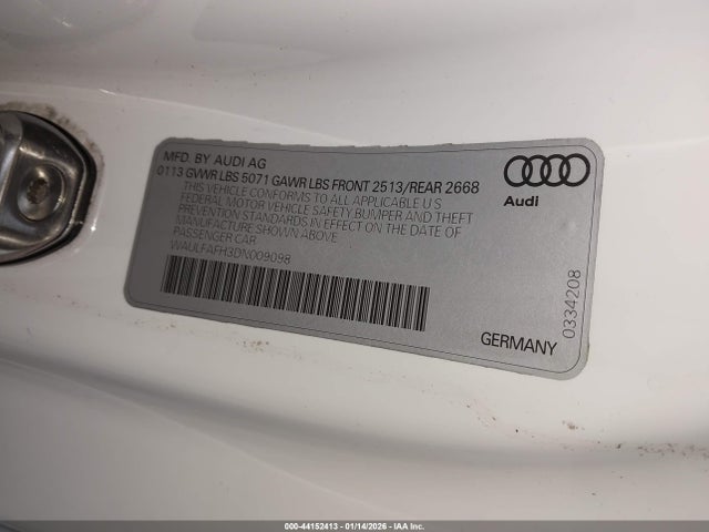 2013 AUDI A5 WAULFAFH3DN009098 Photo 8